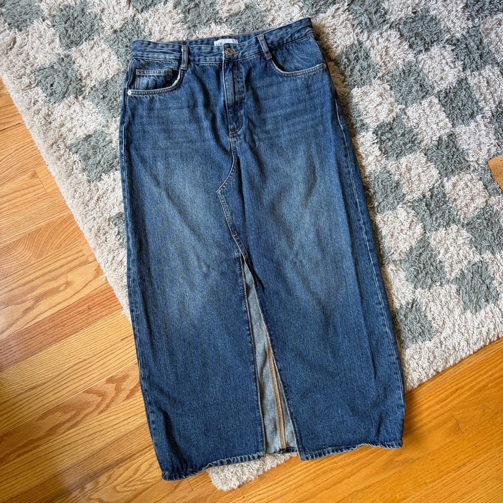 Zara denim skirt